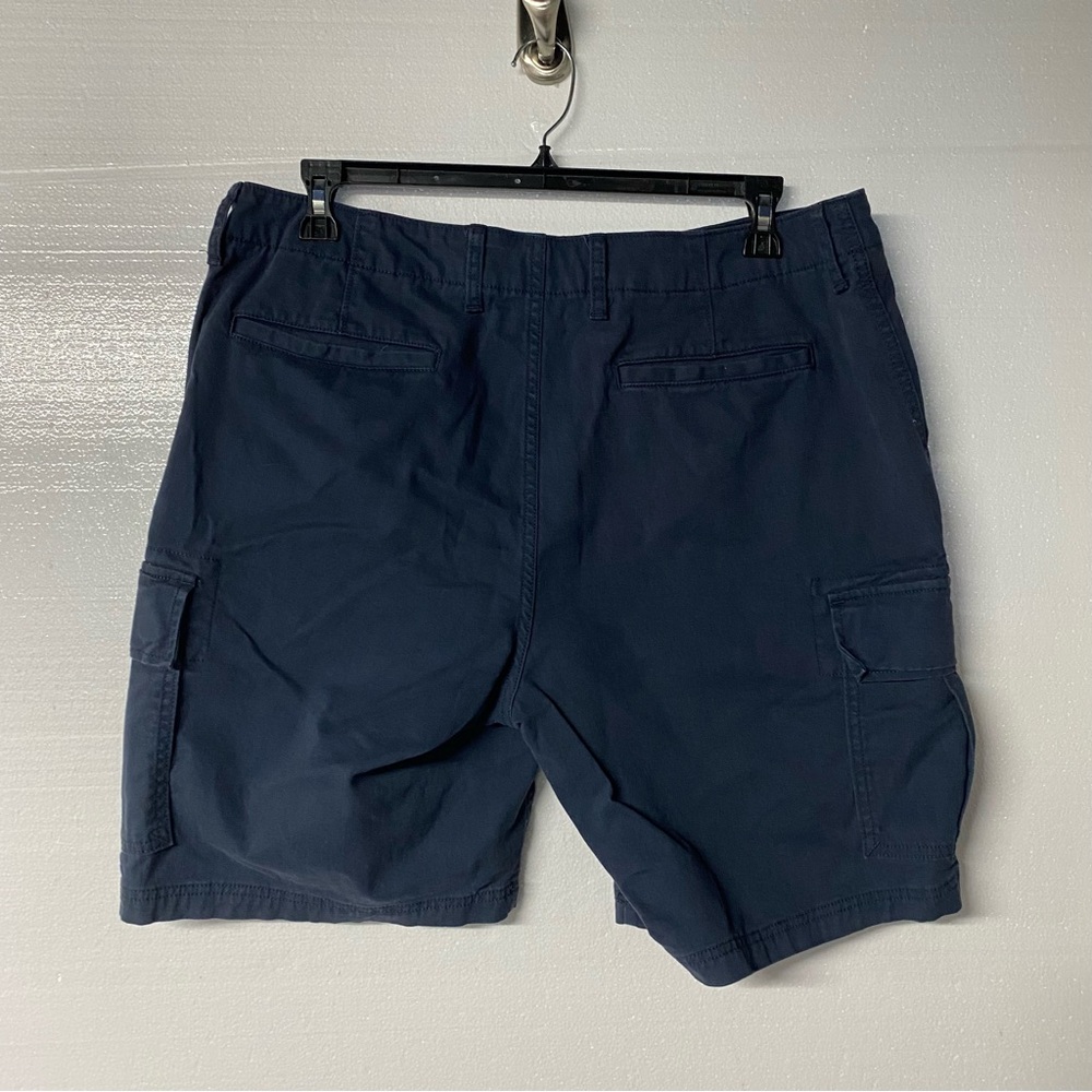 Old Navy Shorts Men 38 Blue Cargo Built in Flex Cotton Spandex High Rise Fit 9 “ - Picture 8 of 9